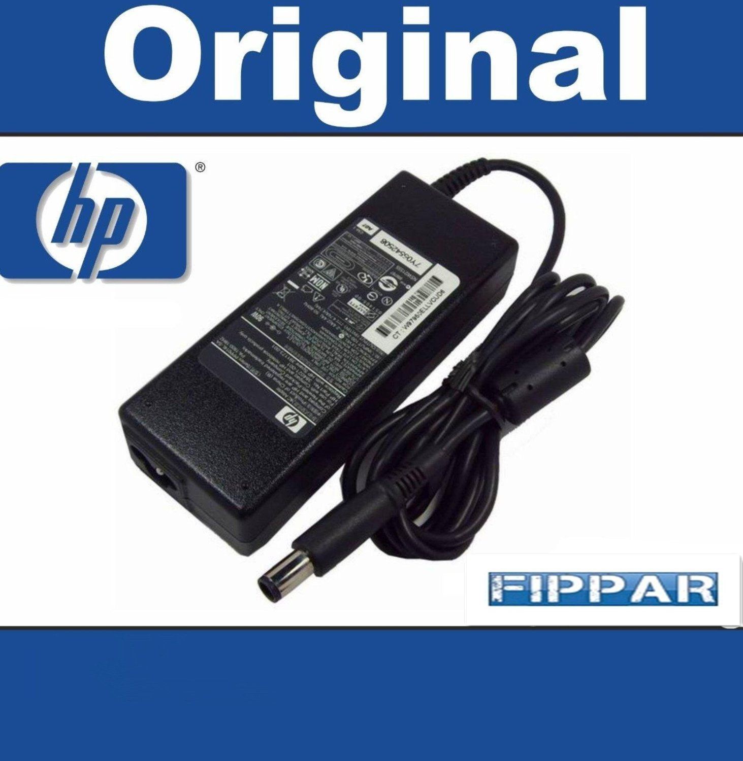 Cargador de portátil HP Original 90W 19V 4.74A para HP Pavilion dv7 y Compaq 2510p, 2710p, 6500 Series, con adaptador de corriente UE y garantía de 1 año