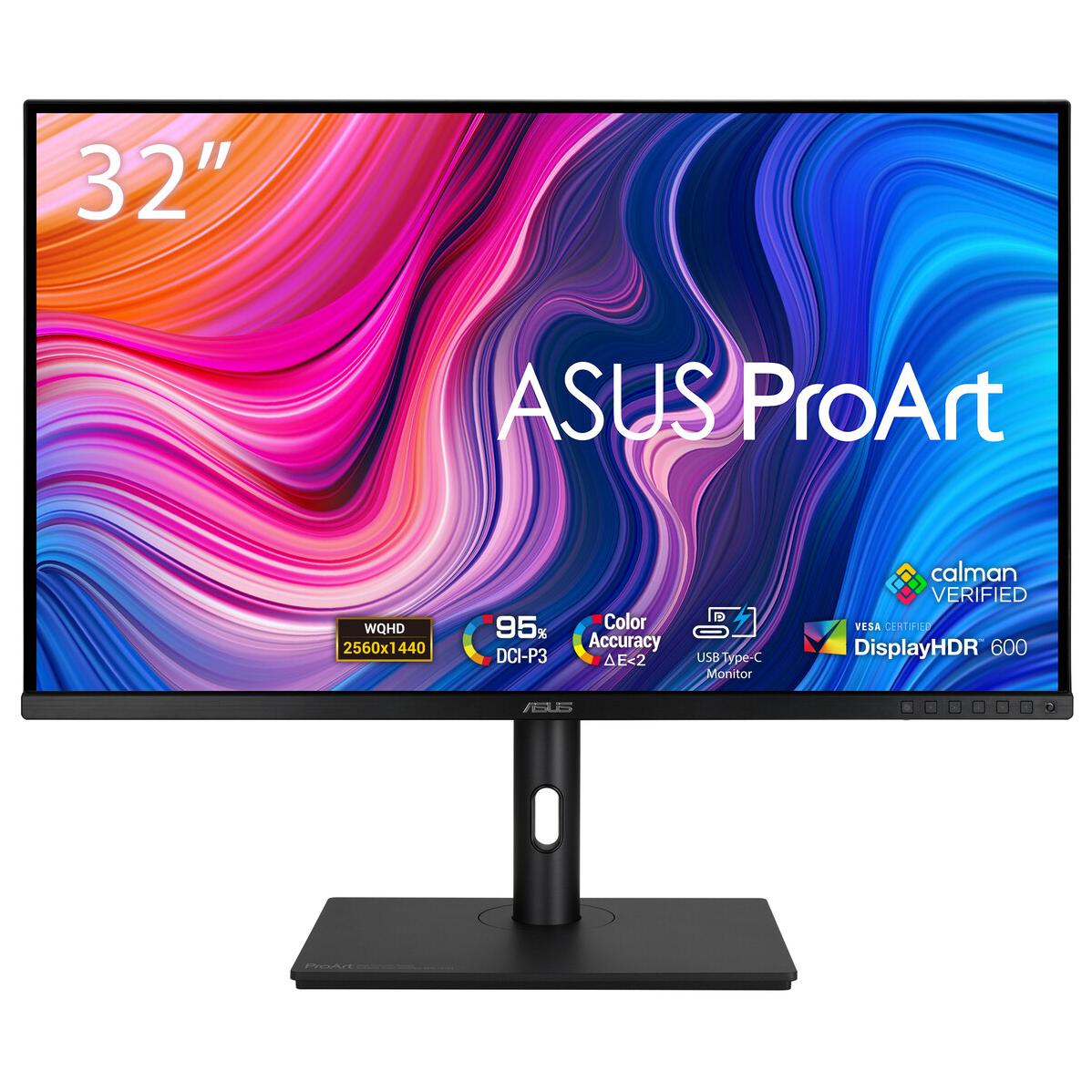 ASUS ProArt PA328CGV - Monitor LED de 32 pulgadas - WQHD 2560 x 1440 @ 165 Hz - IPS - 600 cd/m² - 1000:1 - DisplayHDR 600 - Tiempo de respuesta 5 ms - 2x HDMI, DisplayPort, USB-C