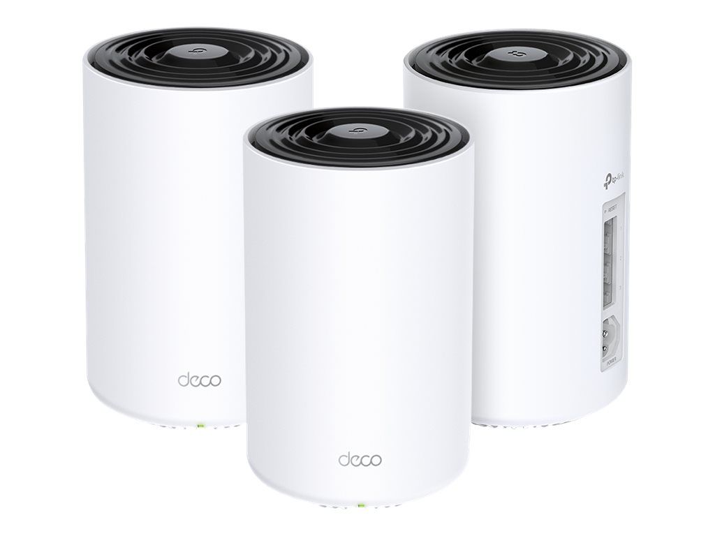 TP-Link Deco PX50 V1 Wi-Fi System (3 Routers) - Up to 6500 sq. ft. - Mesh 1GbE, G.hn - Wi-Fi 6 - Dual Band