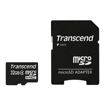 Transcend Micro SDHC Card - 32GB - Class 4