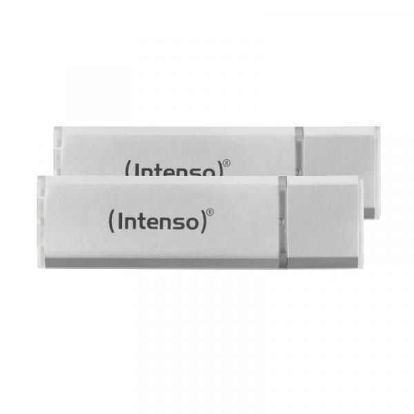 Unidad flash USB Intenso Ultra Line 64 GB (2 x 64 GB) - Plata