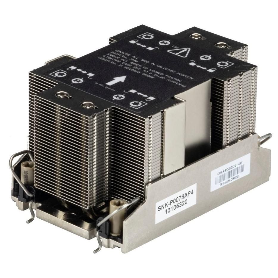 Supermicro Computer Cooling System - CPU Heat Sink/Radiator, 10000 RPM, 12V, Stainless Steel