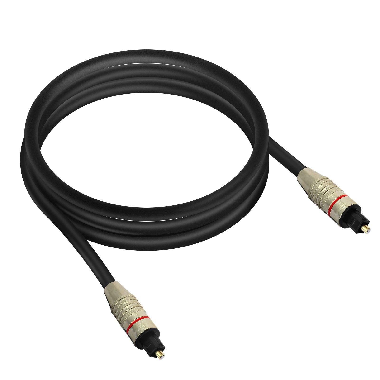 LinQ 2m Toslink Optical Audio Cable - Black