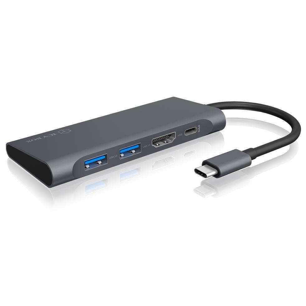 Icy Box IB-DK4022-CPD USB 3.2 Gen 1 (Type-C) Power Delivery Adapter