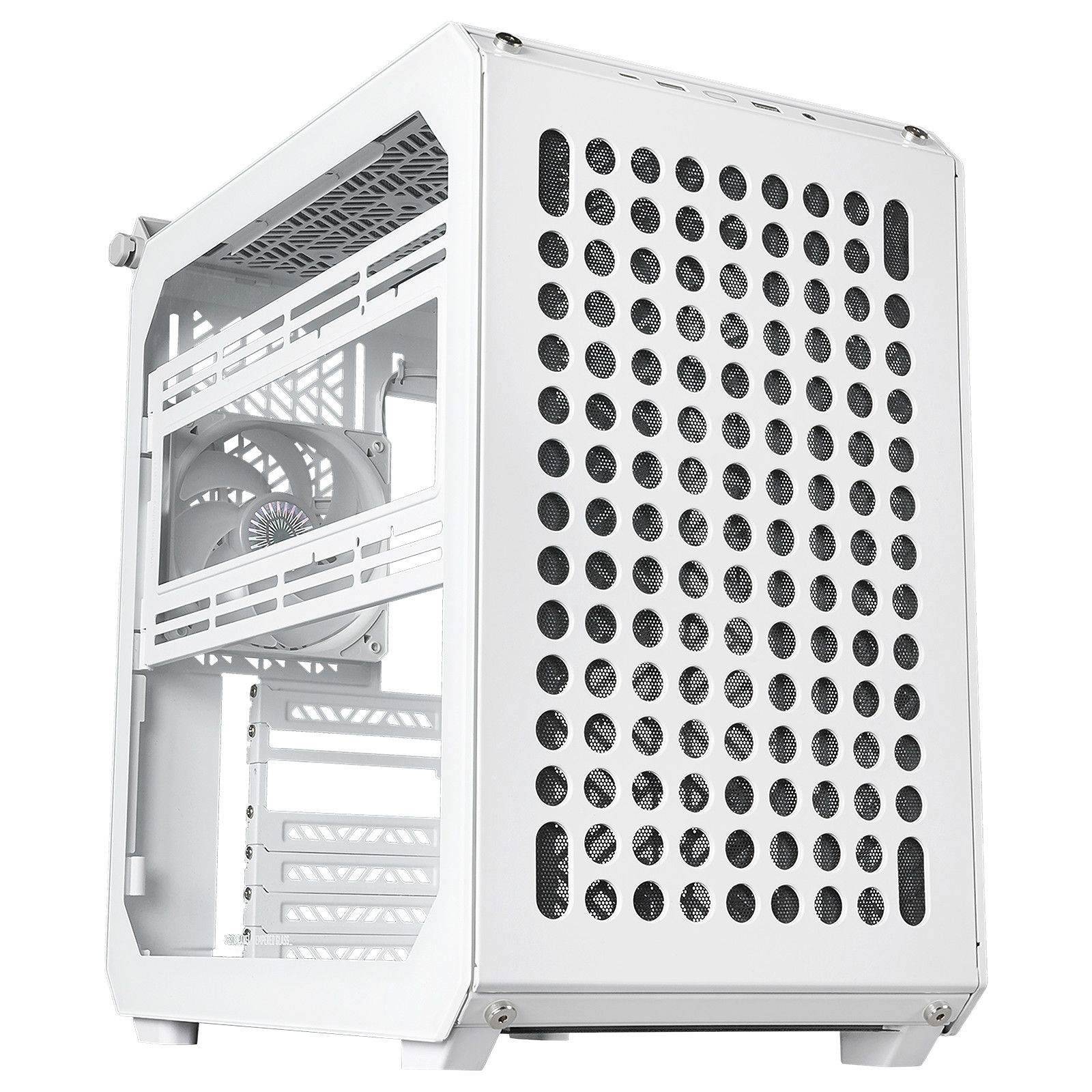 Cooler Master Qube 500 Flatpack White PC Case - E-ATX Mid Tower
