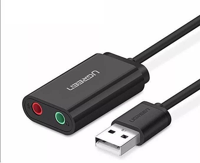 Ugreen Sound Card - USB 2.0 (3.5mm Audio, High-Speed Transfer)