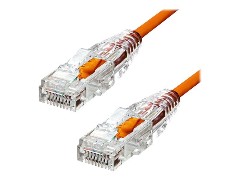 ProXtend Ultra Slim Cable - 4m RJ-45 to RJ-45 - Cat 6 UTP - Halogen-free, Locking - Orange