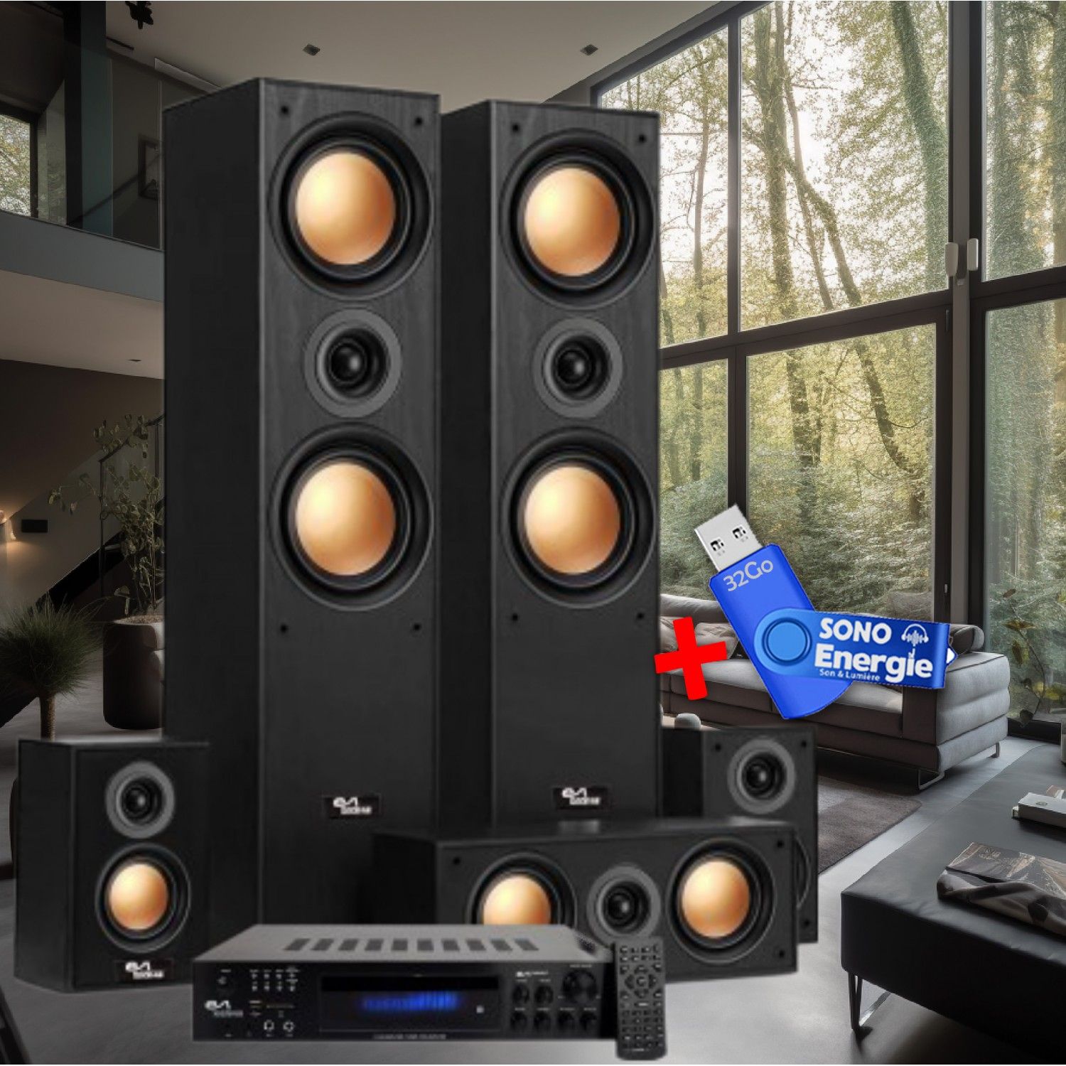 Evidence Acoustics EA950-BK 5.2 Home Cinema System