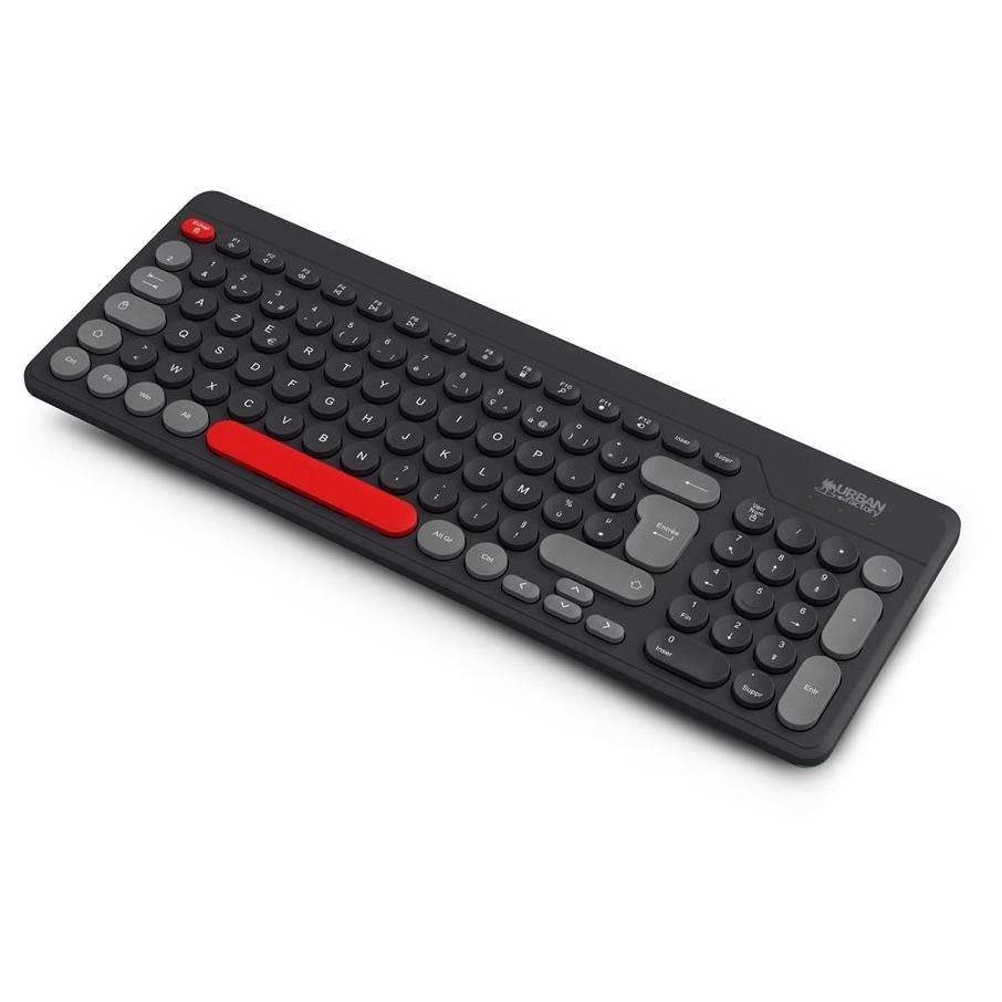 Urban Factory Onlee Color Wireless Keyboard - Compact - 2.4GHz - AZERTY - Black