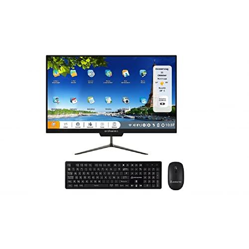 Ordissimo Clara 2 - Écran 23,8 pouces, Pentium Silver N5030 1,1 GHz, 6 Go de RAM, 256 Go SSD Noir