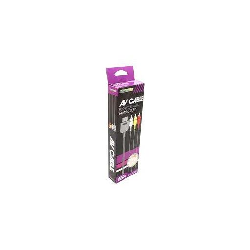 Câble vidéo/audio KMD - S-Vidéo, vidéo composite, audio - Connecteur RCA mâle à GameCube mâle analogique AV - 1,8 cm - pour Nintendo GameCube