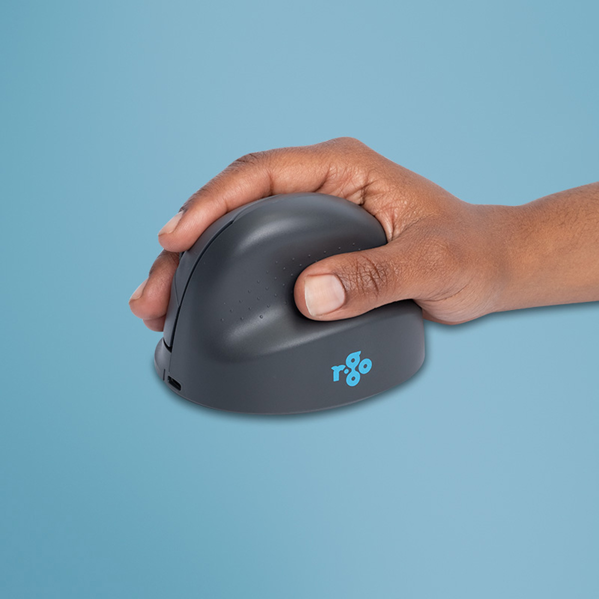 R-Go Tools Vertical Mouse R-Go HE Basic, Ergonomic, Right-Handed, Medium (Hand Length 165-185 mm), Bluetooth, Gray