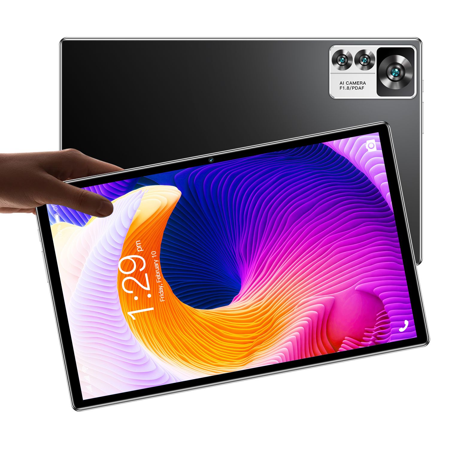 LOIDIS 12S+ (2023) 128GB 10.1-inch Wi-Fi Tablet - Black