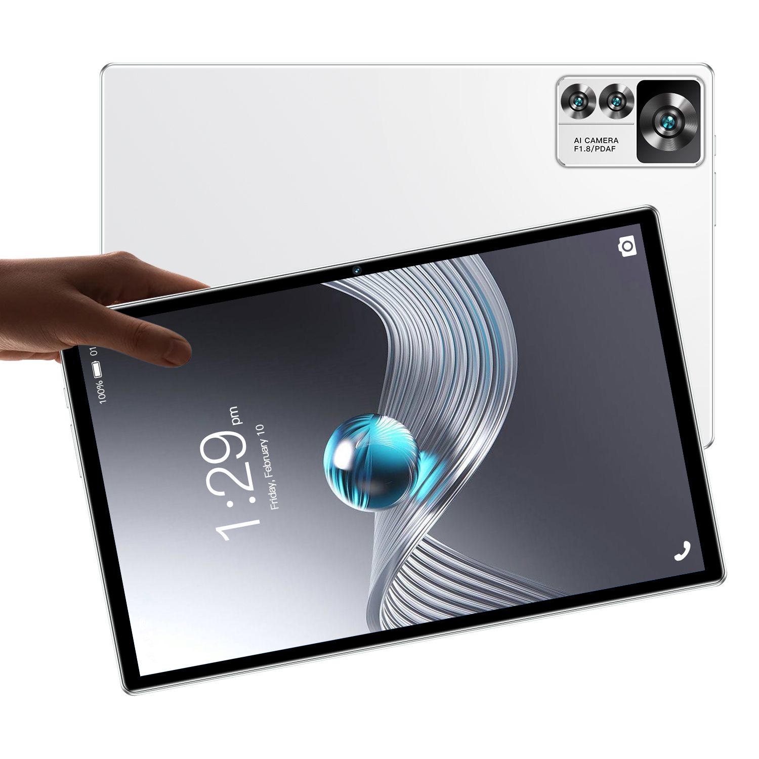 LOIDIS 12S+ (2023) 128GB 10.1-inch Wi-Fi Tablet - White