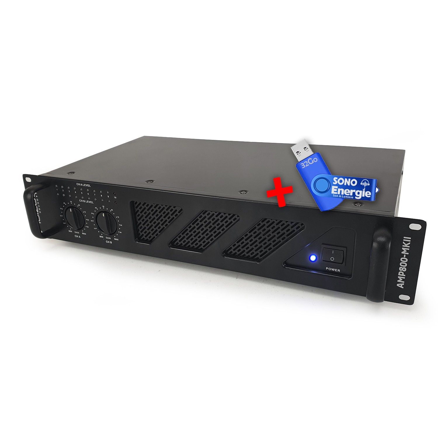 IBIZA AMP800-MKII - Professional Sound Amplifier