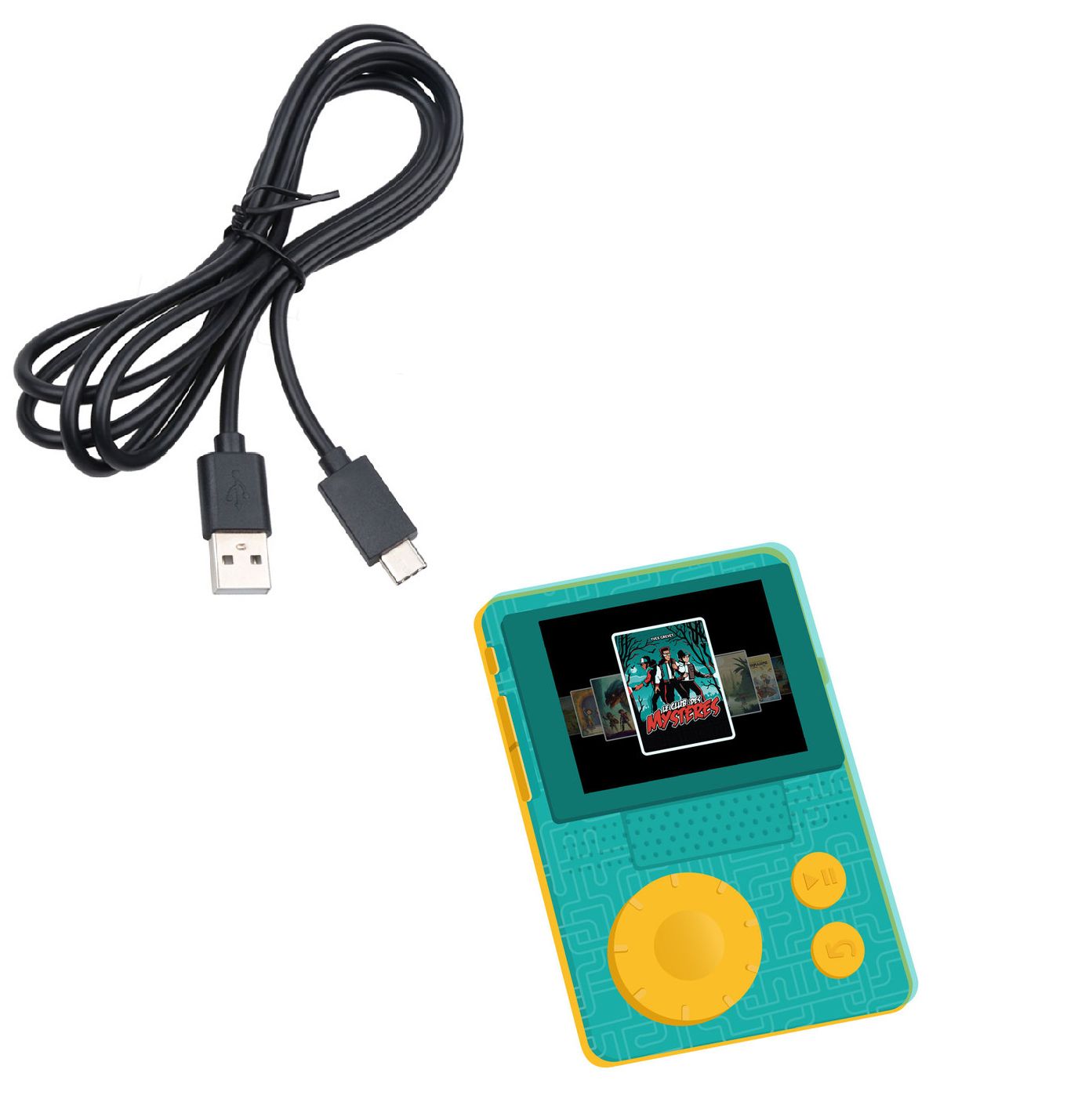 Câble USB de synchronisation pour Conteuse d'histoires Lunii FLAM - 100 cm - Noir - Straße Tech