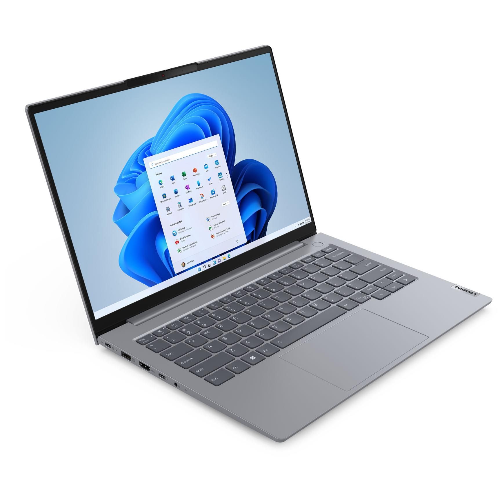 Lenovo ThinkBook 14 G6 IRL 21KG - Écran 14'' LCD IPS anti-reflet 60 Hz, Résolution Full HD 1920 x 1200 pixels (16/10), Windows 11 Pro, Intel Core i7-13700H (14 cœurs x 5.00 GHz), Intel Iris Xe Graphics (96 EU), 16 Go DDR5 - 5200 MHz, 512 Go SSD M.2 PCI-e 4.0