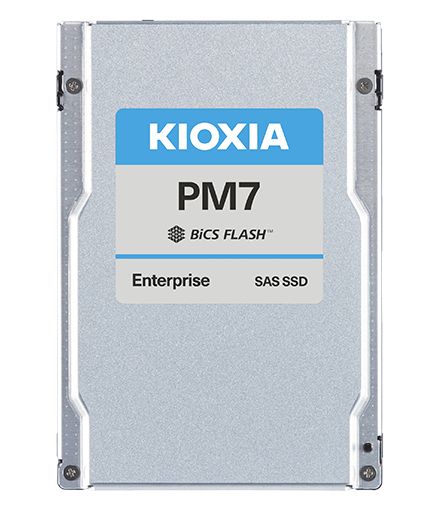 KIOXIA PM7-V Series - 3200GB SSD - Encrypted Internal Drive - 2.5" SAS 24Gb/s - Self-Encrypting Drive (SED)