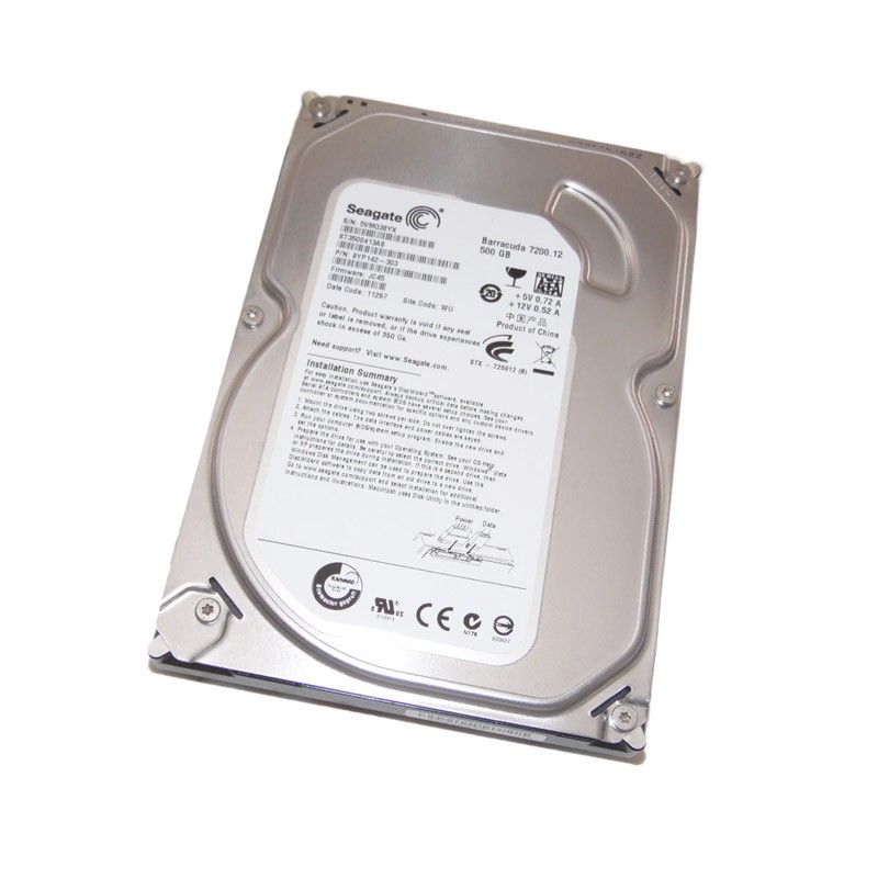 Seagate Barracuda 500GB HDD, 3.5" SATA III, 16MB Cache, 7200 RPM (Used)