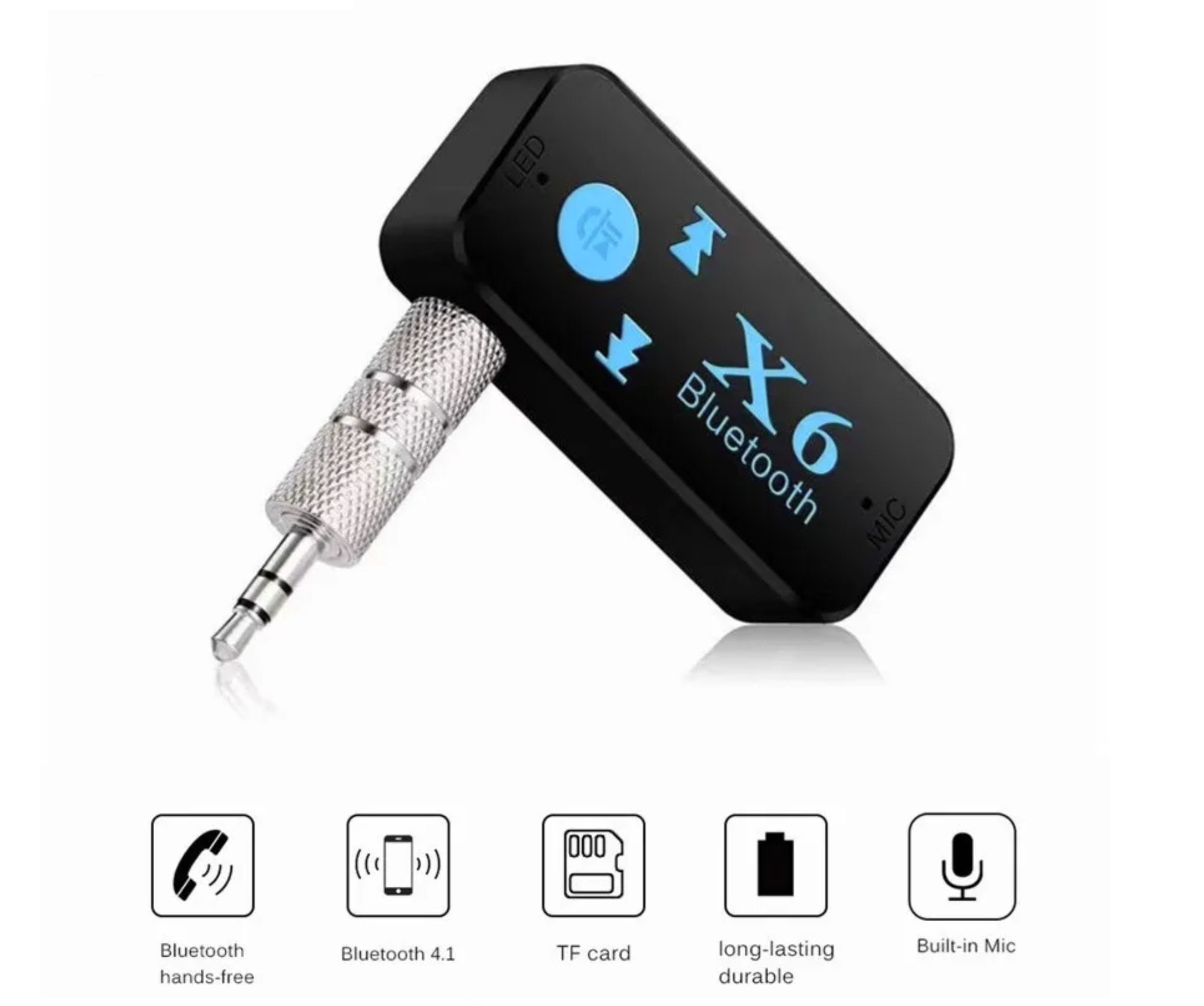 Bluetooth Receiver 5.0 - 3.5mm Jack - A2DP - Transform Your Car Radio, Hi-Fi System or Speaker - Straße Tech®