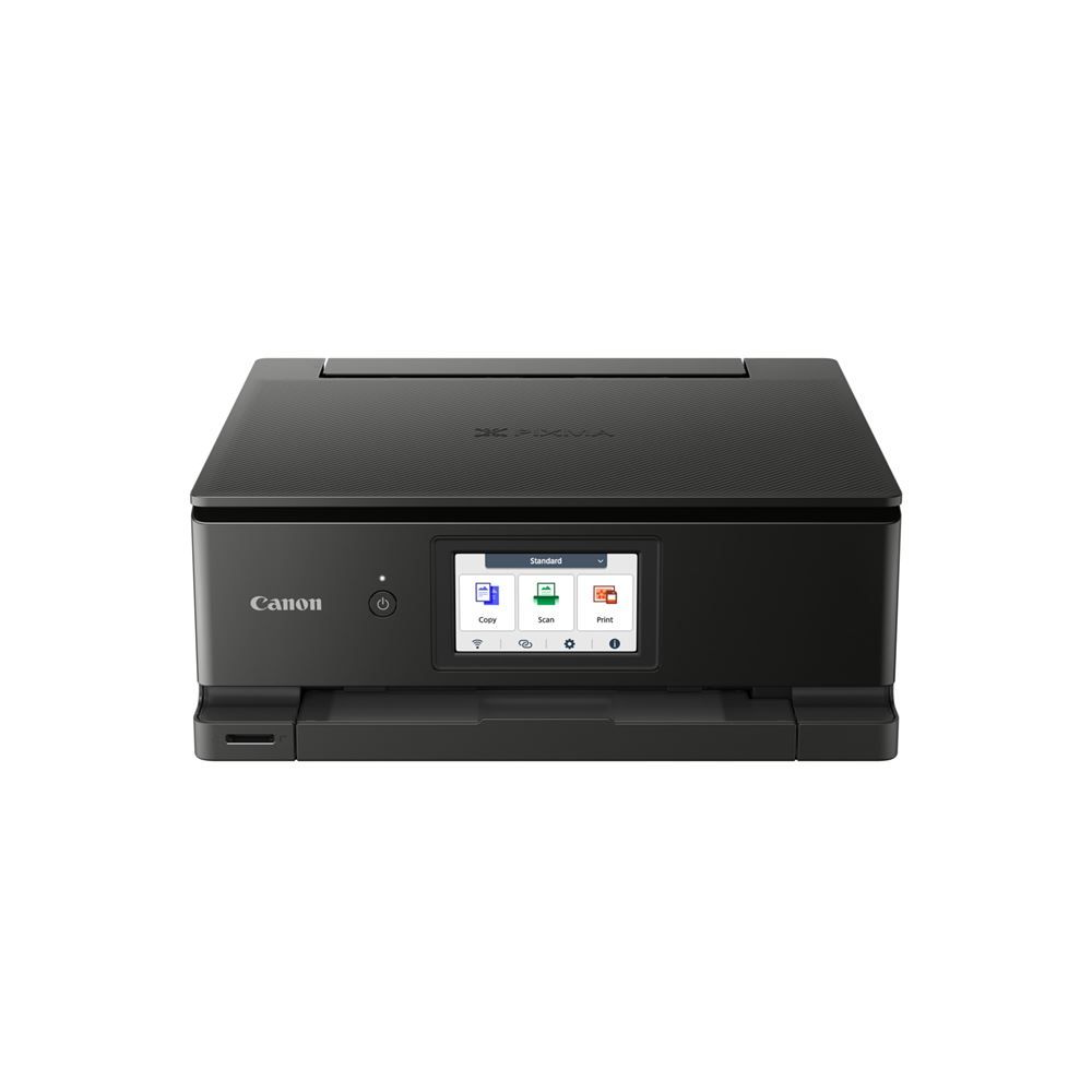 Canon PIXMA TS8750 Multifunction Printer - Color Inkjet - Legal (216 x 356 mm) - A4/Legal Support - Up to 15 ipm (Printing) - 200 Sheets - USB 2.0, Wi-Fi(ac) - Black