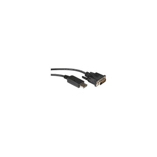 Cable Roline ST simplex de modo único DisplayPort a DVI-D, 3 m, Negro
