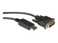 Roline ST Simplex Single-Mode DisplayPort to DVI-D Cable, 3m, Black