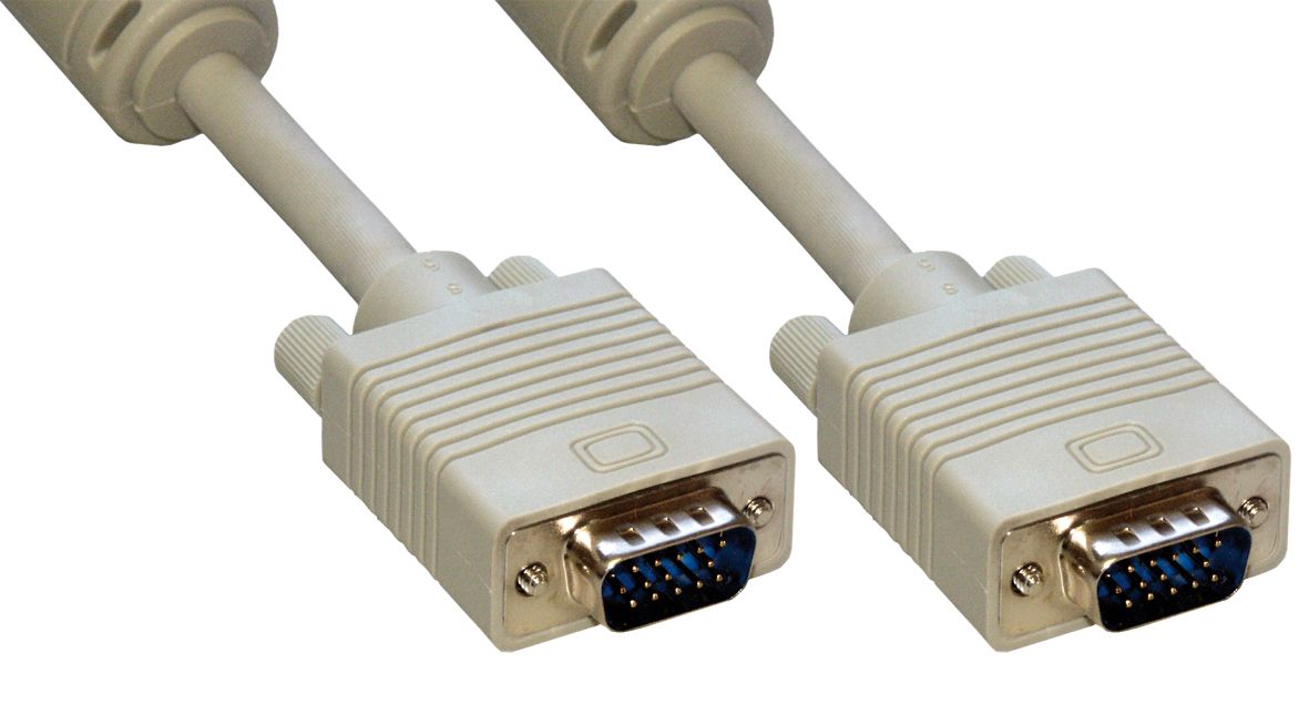 MCL Samar S-VGA HD15 Male to Male Shielded Cable - 2m
