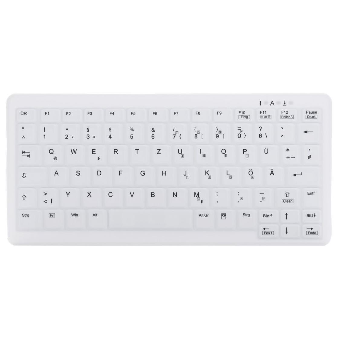 Contour MedicalKey AK-C4110 Wireless Keyboard, 2.4GHz, White