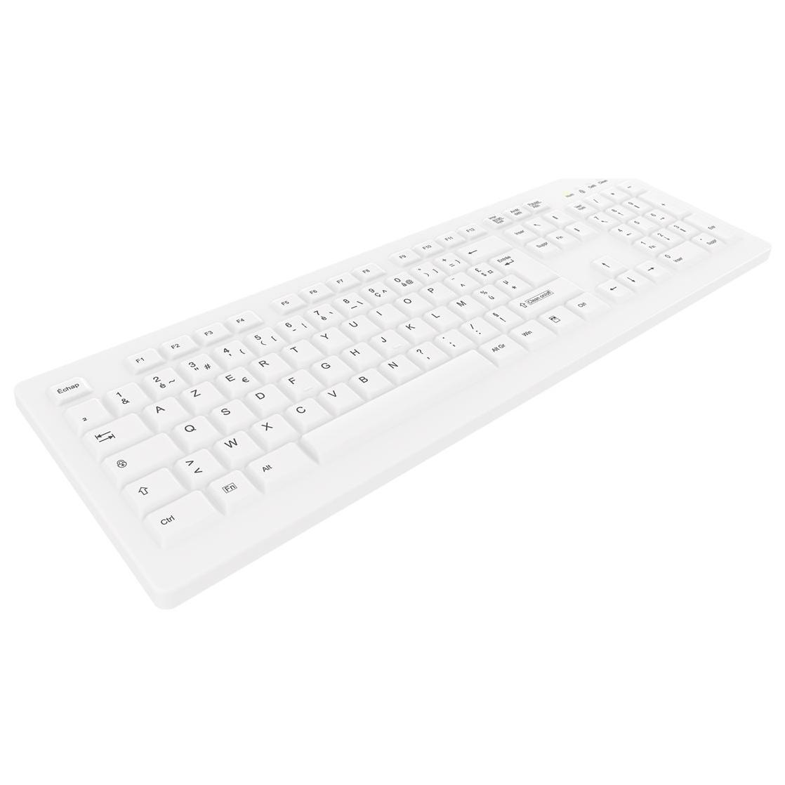 Clavier Contour Active Key MedicalKey ClassicClean AK-C8100 - Sans fil, plein format - 2,4 GHz - AZERTY