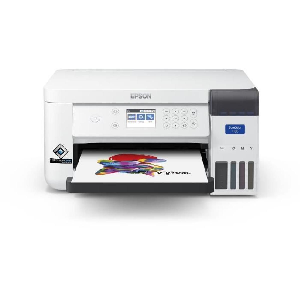 Epson SureColor SC F100 Sublimation Printer (A4, USB 2.0, LAN, Wi-Fi)