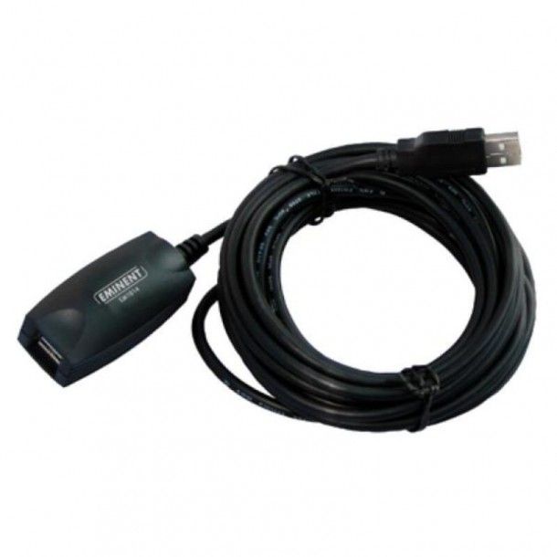 Amplificateur de câble USB Eminent EM1014, 5 m, Noir