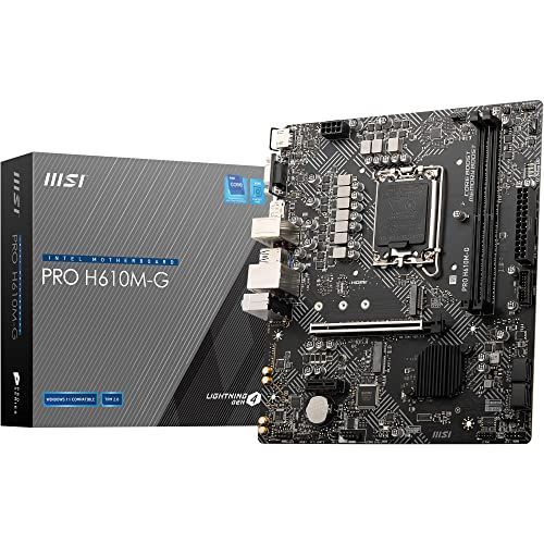 MSI Pro H610M-G Gaming Laptop (H610, 15.6inch, i7-12700H, 16GB RAM, 512GB SSD)