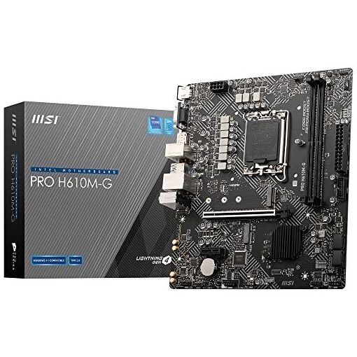 Portátil de juego MSI Pro H610M-G (H610, 15,6 pulgadas, i7-12700H, 16GB RAM, 512GB SSD)