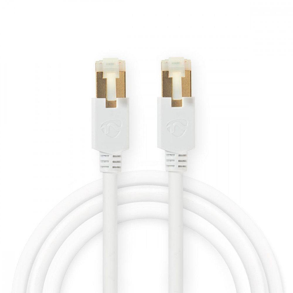 CAT6 S/FTP Network Cable 8P8C Male to RJ45 Male, 10m, White