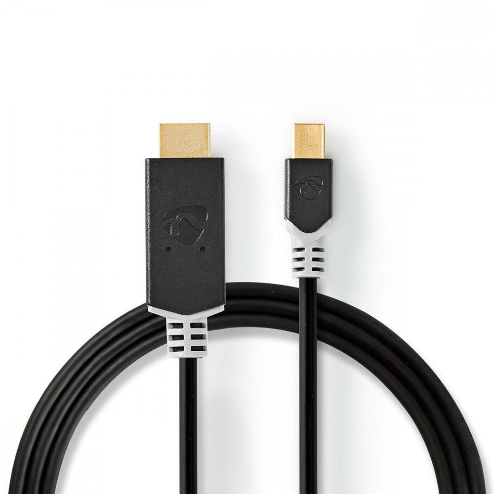 Mini DisplayPort to HDMI Cable 2m - Charcoal Gray