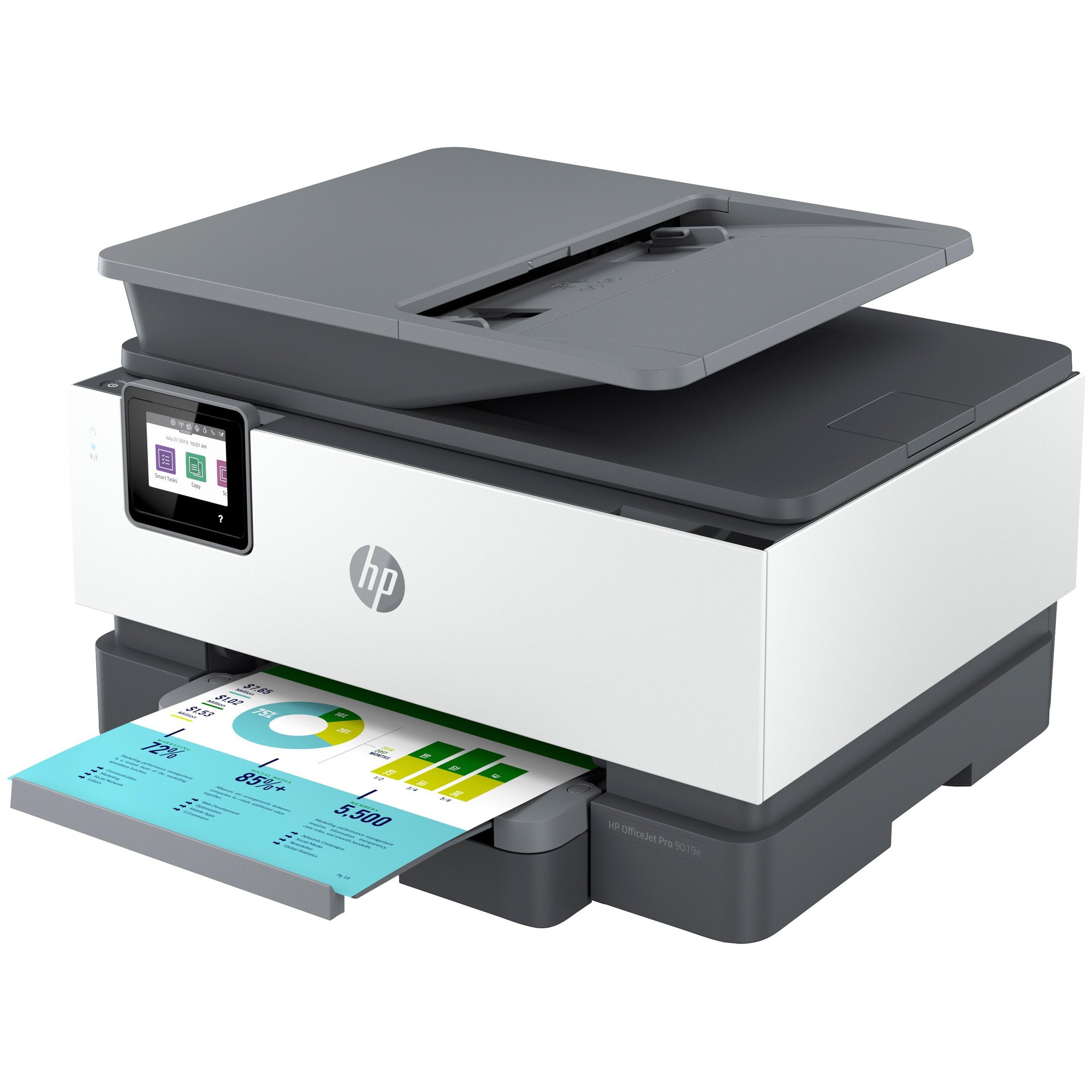 HP OfficeJet Pro 9019e Wireless Color All-in-One Printer, Instant Ink; Duplex Printing