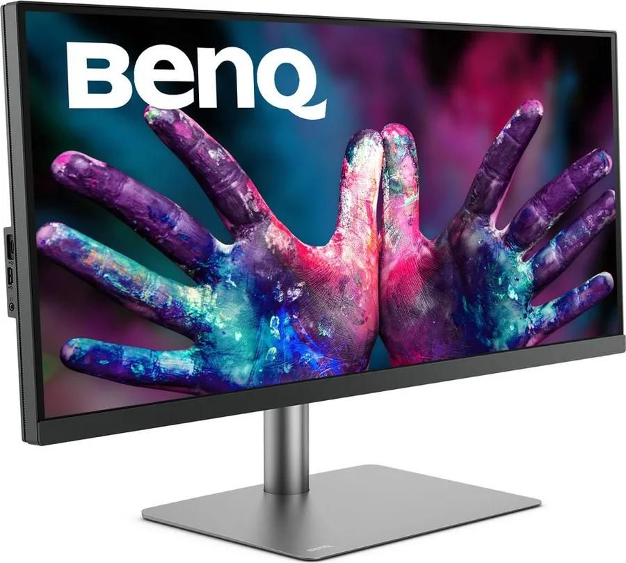 BenQ PD3420Q - 34-Inch LED Monitor - UWQHD 3440 x 1440 @ 60Hz - IPS - 400 cd/m² - DisplayHDR 400 - 5ms Response Time - 2x HDMI, DisplayPort, USB-C - Speakers - Dark Grey