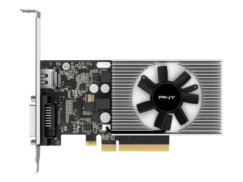 Carte graphique PNY GeForce GT 1030 - 2 Go DDR4 PCIe 3.0 x8 profil bas - DVI, HDMI