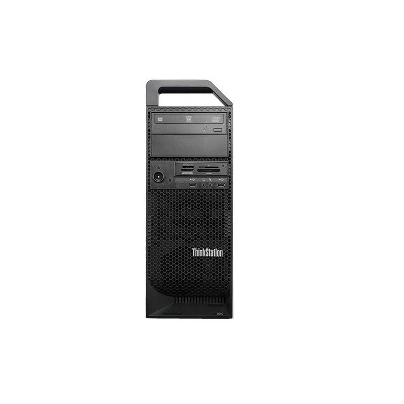 Lenovo ThinkStation S30 - Intel Xeon E5-1607, 3.0 GHz, 12GB RAM, 500GB HDD, NVIDIA Quadro K2000, Windows 10, AZERTY Keyboard + Mouse