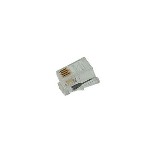 Connectland 4P4C RJ11 Crimp Connector (4/4-SF)