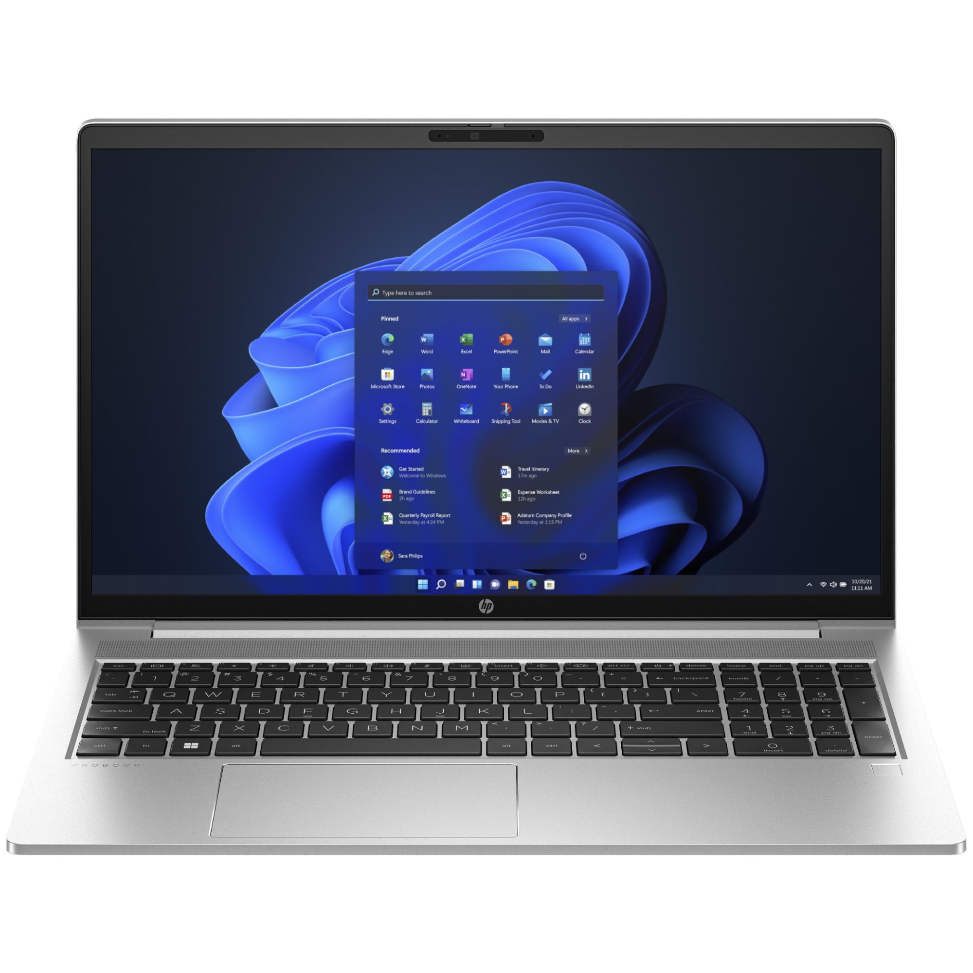 HP ProBook 15.6" Laptop - Intel Core i7, 16GB RAM, 512GB SSD, Wi-Fi 6, Windows 11 Pro, Silver