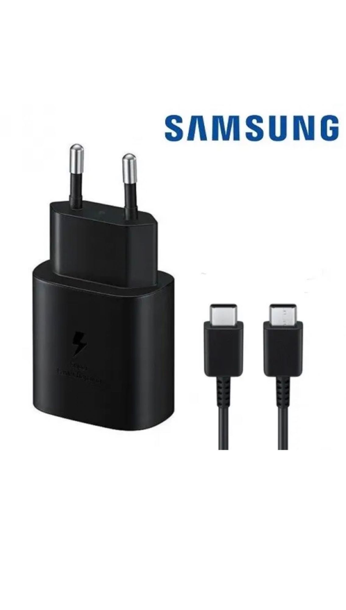 Chargeur rapide Samsung 25W avec câble USB-C vers Type-C
