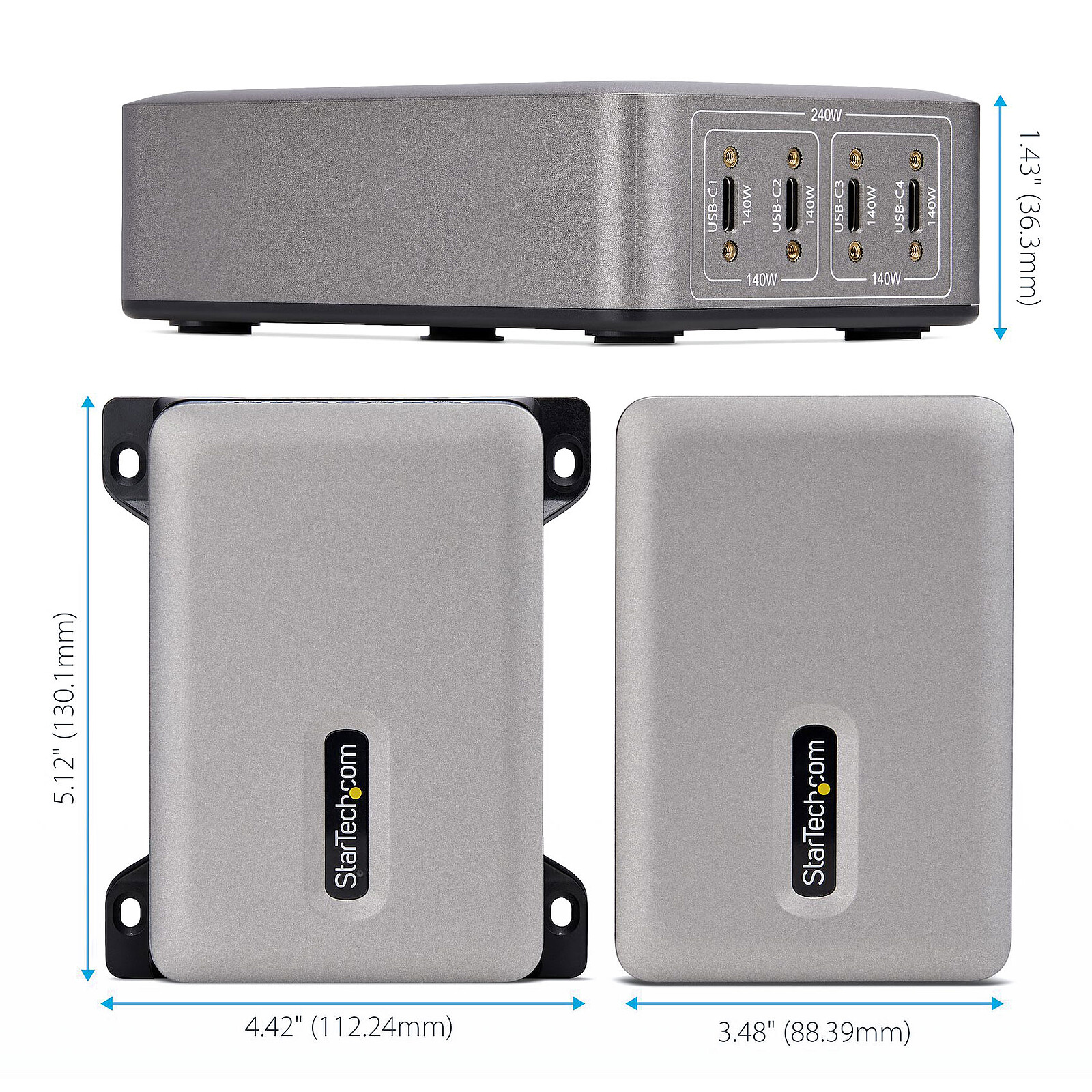 Chargeur multi-appareils StarTech.com 4 ports USB-C