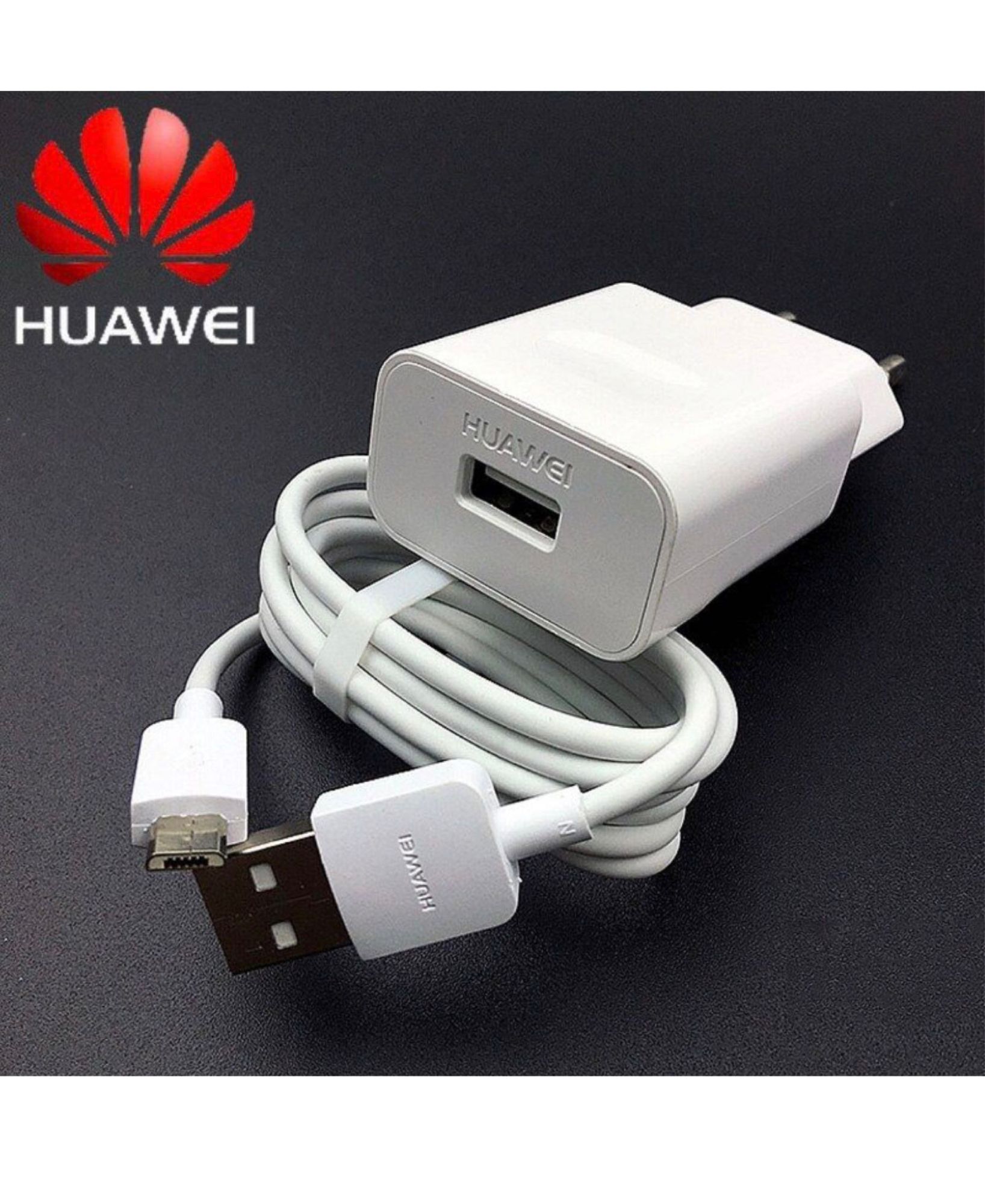Huawei Original Charger - USB 2A Adapter + 1m MicroUSB Cable