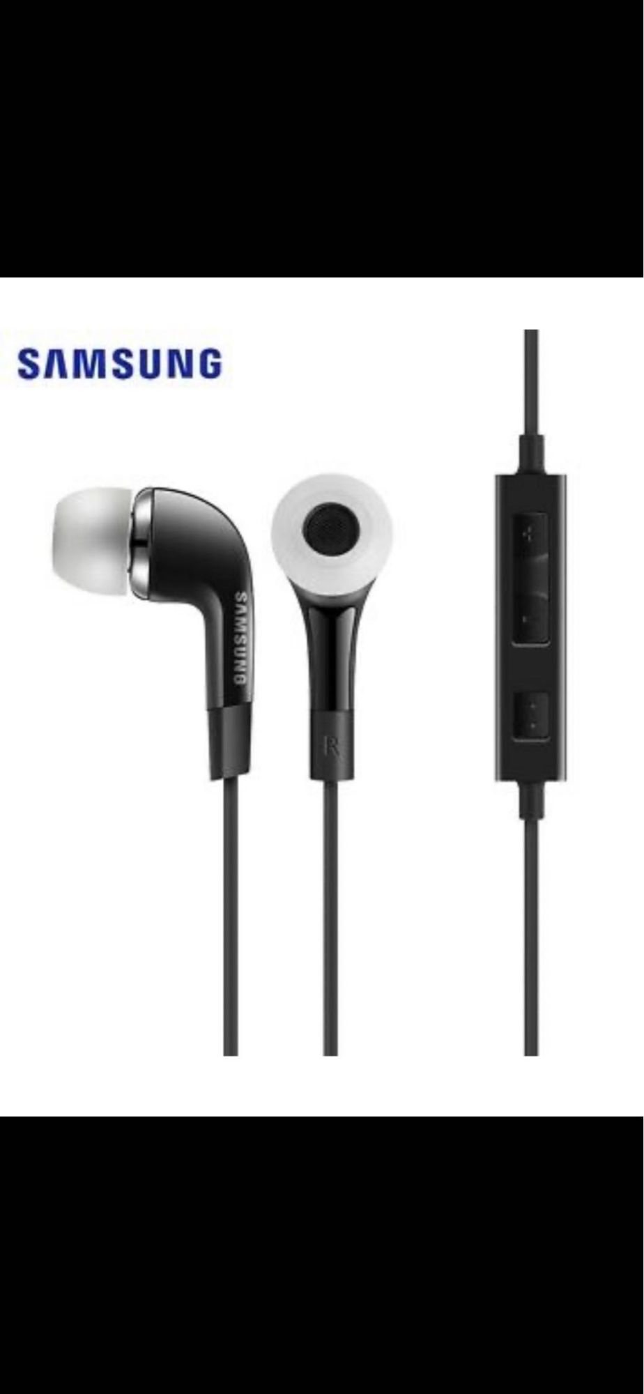 Samsung Galaxy A24 4G Earphones, Wired Headphone Kit with 3.5mm Jack - Black (SM-A245F)