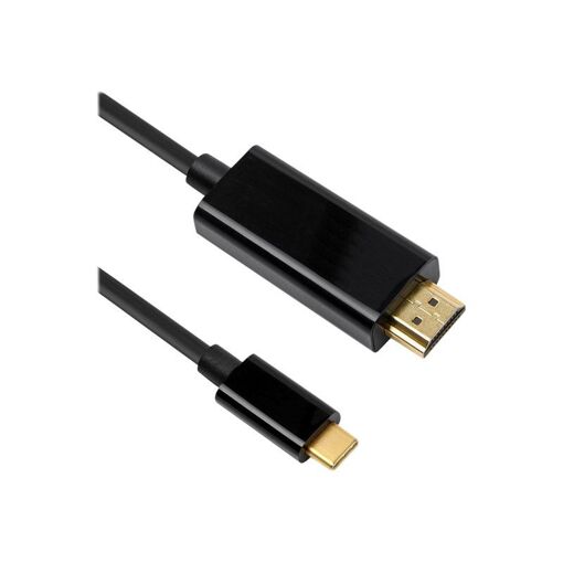 Câble adaptateur DLH Energy USB-C vers HDMI - 2 m - Noir - Prise en charge 4K60Hz