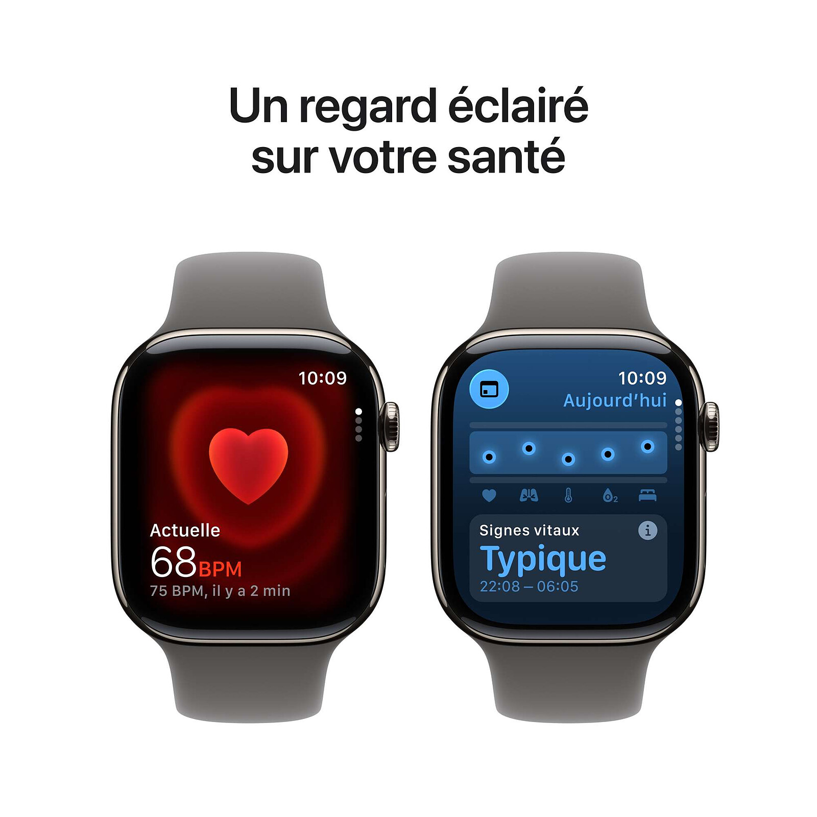 Apple Watch Series 11 GPS + Cellular 46 mm Natural Titanium Sport Band Mineral Grey M/L