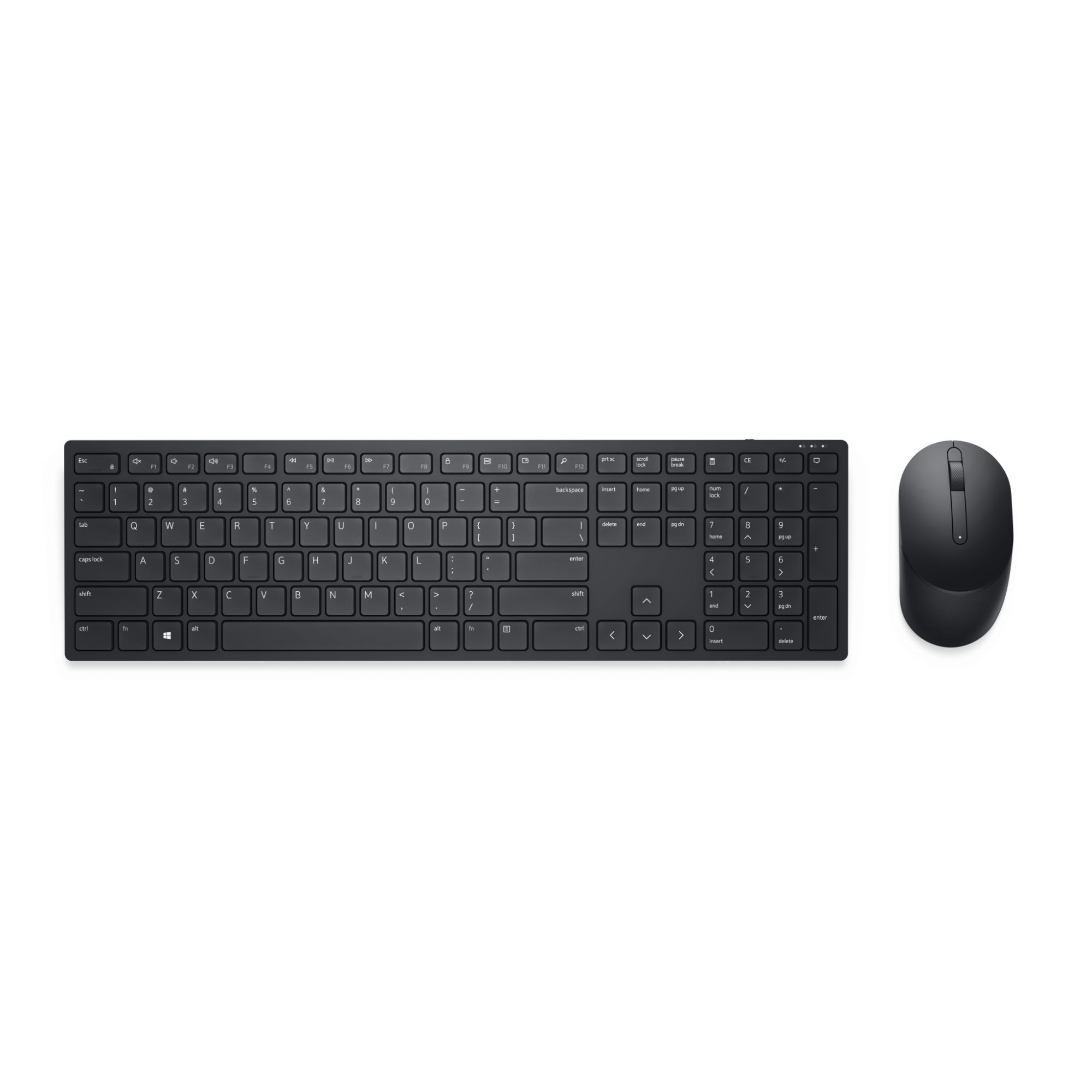 Teclado y ratón Dell Pro KM5221W - Estados Unidos Internacional (QWERTY) - Negro