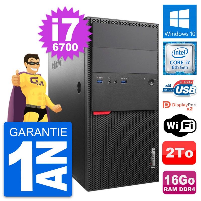 Lenovo ThinkCentre M800 Core i7-6700 16GB RAM 2TB Windows 10 PC